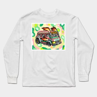 Pink Fire Van Long Sleeve T-Shirt